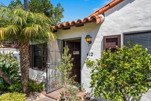 For Sale – A single level 4th & G Cottage, a haven of tranquility just blocks from the Coronado Ferry Landing…