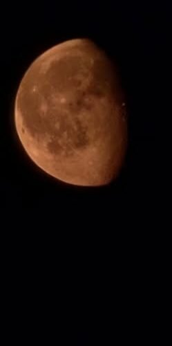 The moon tonight from this side of the world… 